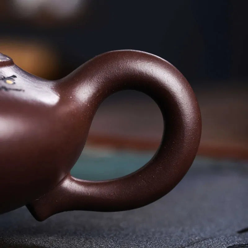 Full Handmade Yixing Zisha Teapot [Good Luck] (Lao Zi Ni - 270ml) - YIQIN TEA HOUSE | yiqinteahouse.com | 200-300ml, full handmade zisha teapot, new arrival, teapot, teaware