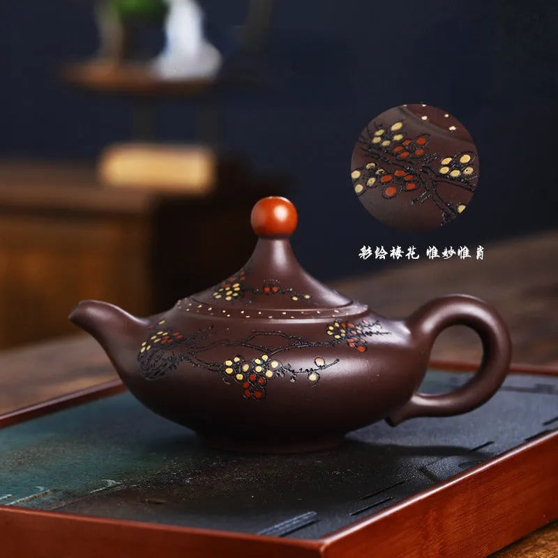 Full Handmade Yixing Zisha Teapot [Good Luck] (Lao Zi Ni - 270ml) - YIQIN TEA HOUSE | yiqinteahouse.com | 200-300ml, full handmade zisha teapot, new arrival, teapot, teaware