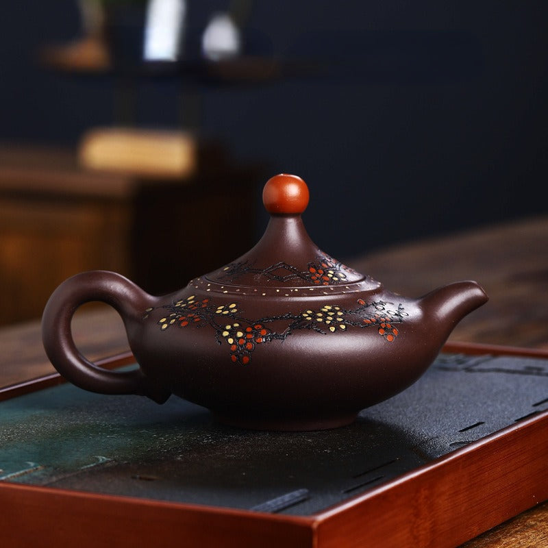 Full Handmade Yixing Zisha Teapot [Good Luck] (Lao Zi Ni - 270ml) - YIQIN TEA HOUSE | yiqinteahouse.com | 200-300ml, full handmade zisha teapot, new arrival, teapot, teaware