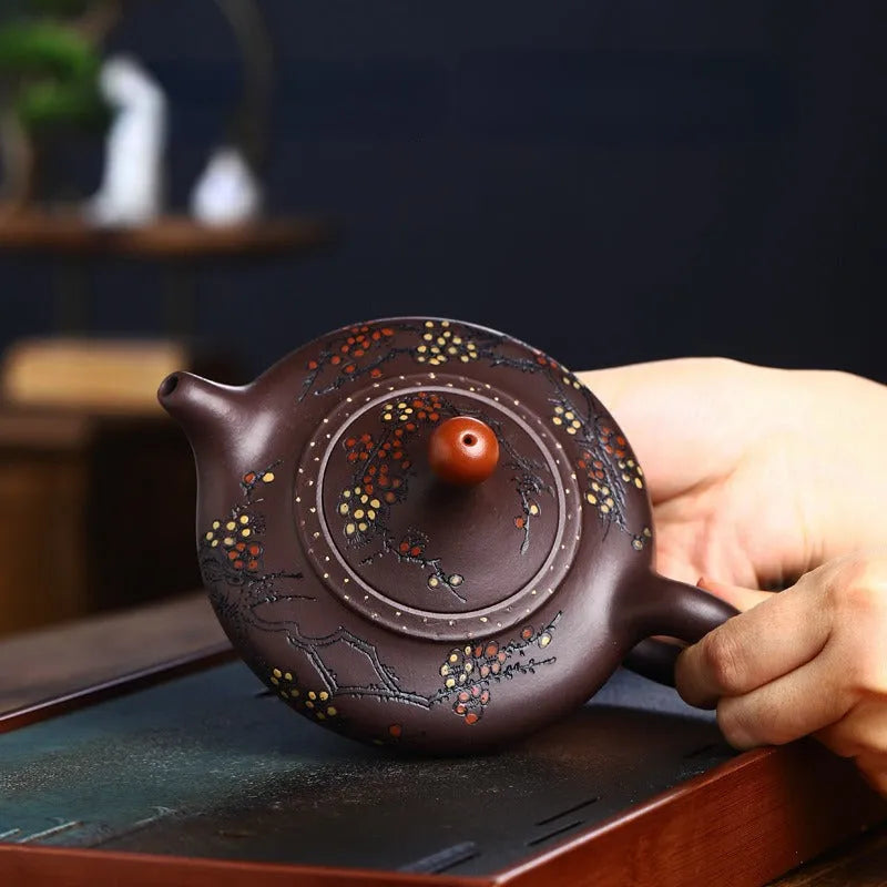 Full Handmade Yixing Zisha Teapot [Good Luck] (Lao Zi Ni - 270ml) - YIQIN TEA HOUSE | yiqinteahouse.com | 200-300ml, full handmade zisha teapot, new arrival, teapot, teaware