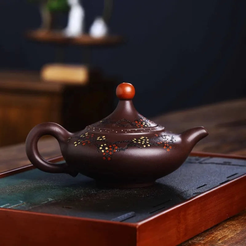 Full Handmade Yixing Zisha Teapot [Good Luck] (Lao Zi Ni - 270ml) - YIQIN TEA HOUSE | yiqinteahouse.com | 200-300ml, full handmade zisha teapot, new arrival, teapot, teaware