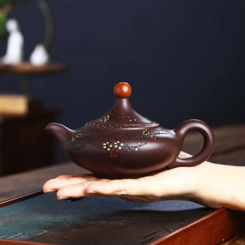 Full Handmade Yixing Zisha Teapot [Good Luck] (Lao Zi Ni - 270ml) - YIQIN TEA HOUSE | yiqinteahouse.com | 200-300ml, full handmade zisha teapot, new arrival, teapot, teaware