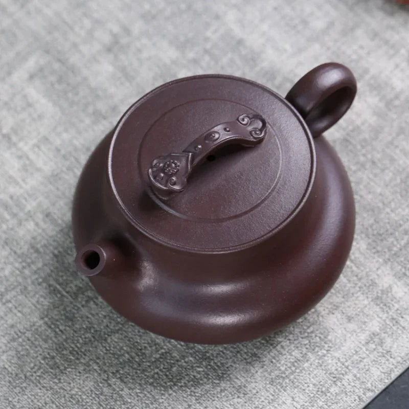 Teko Zisha Yixing Buatan Tangan Sepenuhnya [Good Luck] (Lao Zi Ni - 320ml)