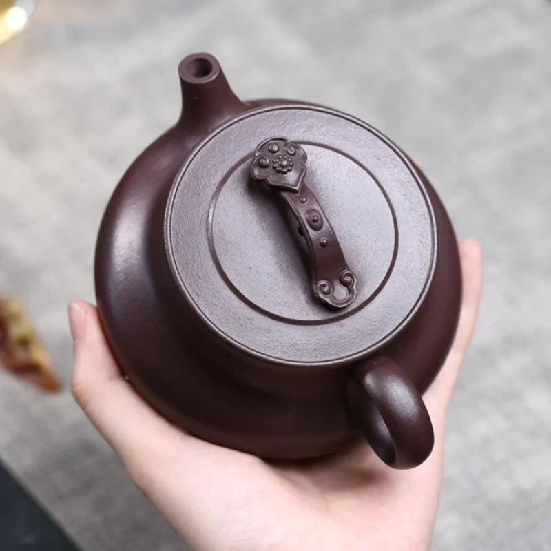 Teko Zisha Yixing Buatan Tangan Sepenuhnya [Good Luck] (Lao Zi Ni - 320ml)