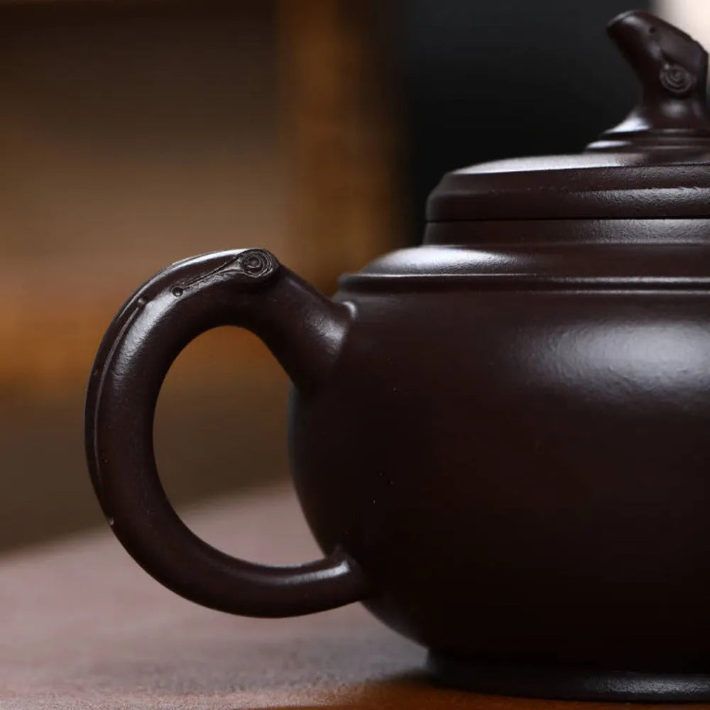 Full Handmade Yixing Zisha Teapot [Grape Pot] (Lao Zi Ni - 350ml) - YIQIN TEA HOUSE | yiqinteahouse.com | >300ml, full handmade zisha teapot, new arrival, teapot, teaware