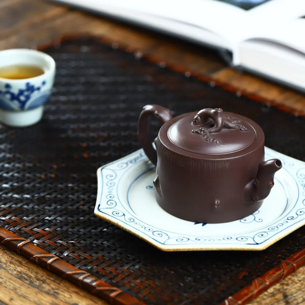 full-handmade-yixing-zisha-teapot-grape-stump-pot-lao-zi-ni-180ml-yiqin-tea-house-yiqinteahouse-com-9 - YIQIN TEA HOUSE 一沁茶舍 yiqinteahouse.com