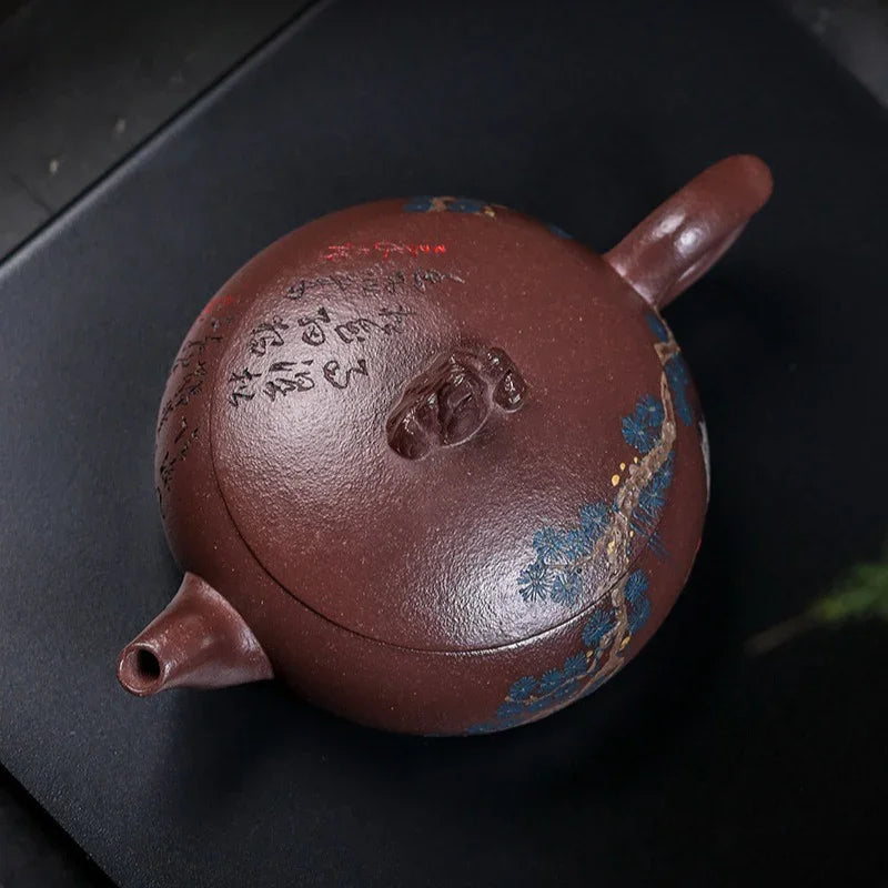 Teko Zisha Yixing Buatan Tangan Sepenuhnya [Guan Shan] (30 Mu Zi Ni - 280ml)