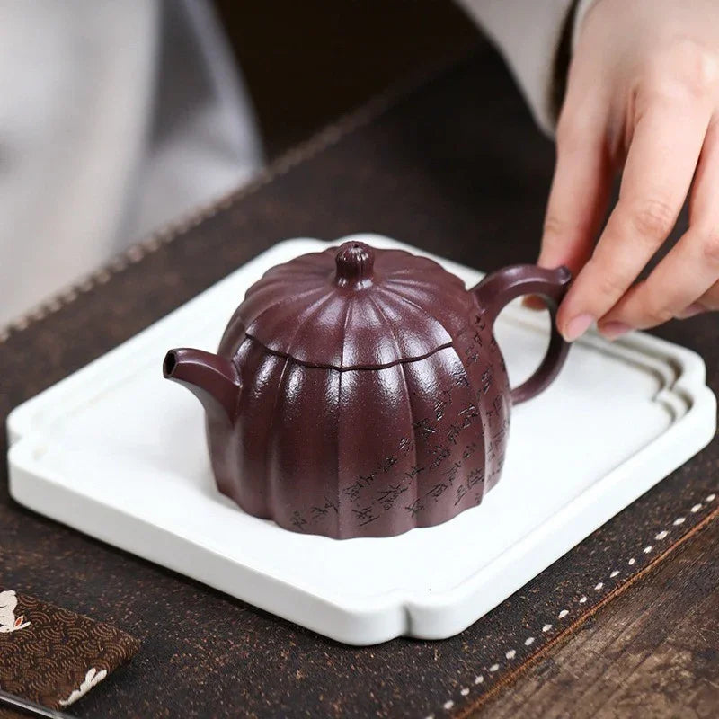 Teko Yixing Zisha Buatan Tangan Sepenuhnya [Gui Bao] (Zi Ni - 190ml)