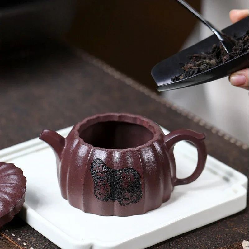 Teko Yixing Zisha Buatan Tangan Sepenuhnya [Gui Bao] (Zi Ni - 190ml)