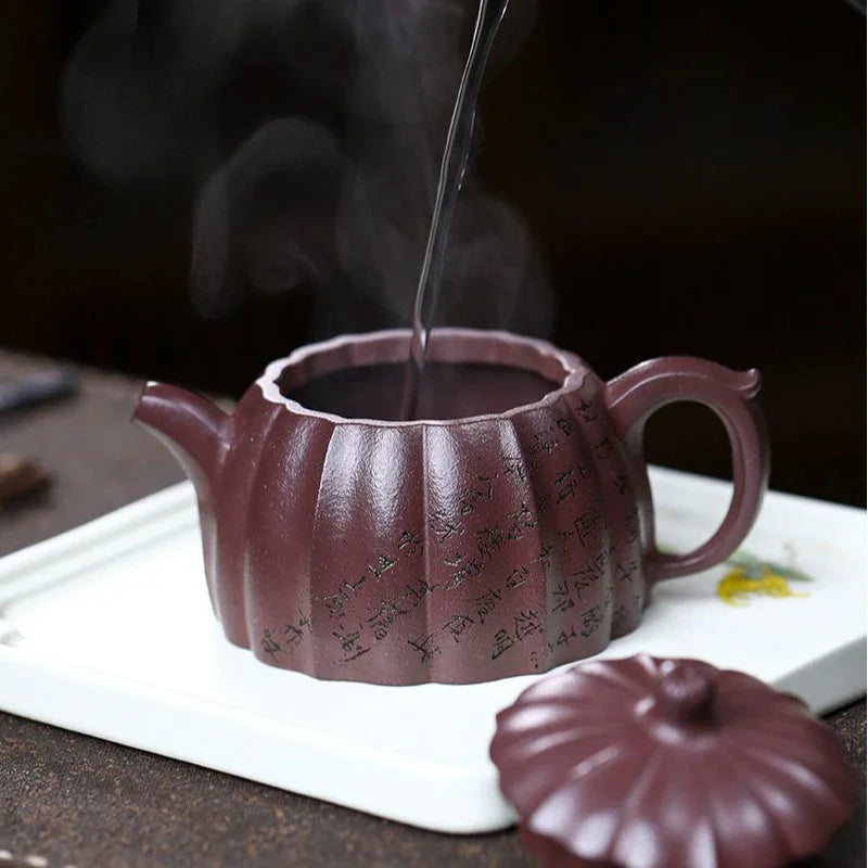 Teko Yixing Zisha Buatan Tangan Sepenuhnya [Gui Bao] (Zi Ni - 190ml)