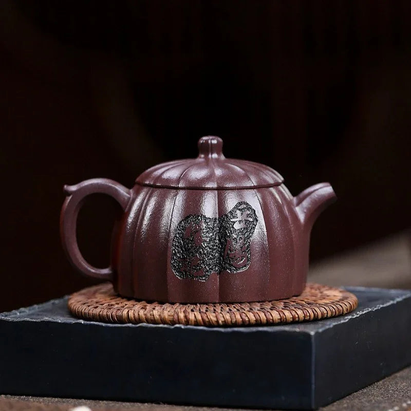 Teko Yixing Zisha Buatan Tangan Sepenuhnya [Gui Bao] (Zi Ni - 190ml)