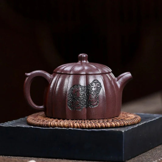 Teko Yixing Zisha Buatan Tangan Sepenuhnya [Gui Bao] (Zi Ni - 190ml)