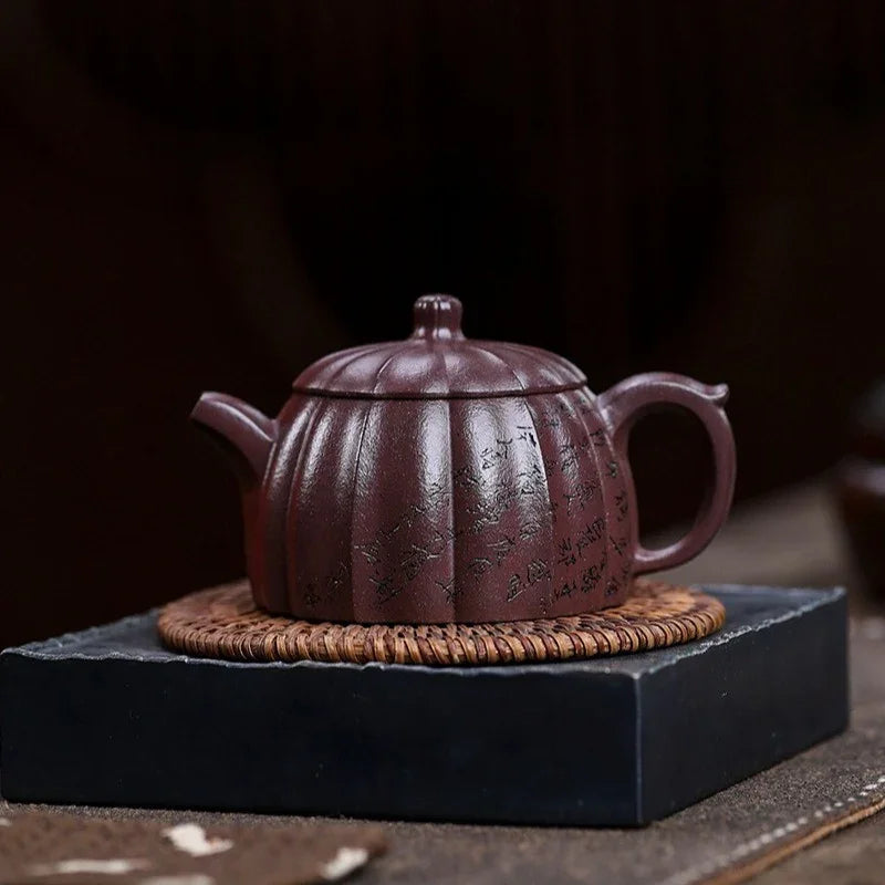 Teko Yixing Zisha Buatan Tangan Sepenuhnya [Gui Bao] (Zi Ni - 190ml)