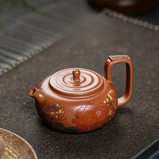Teko Zisha Yixing Buatan Tangan Sepenuhnya [Guo Se Tian Xiang] (Jiang Po Ni - 180ml)