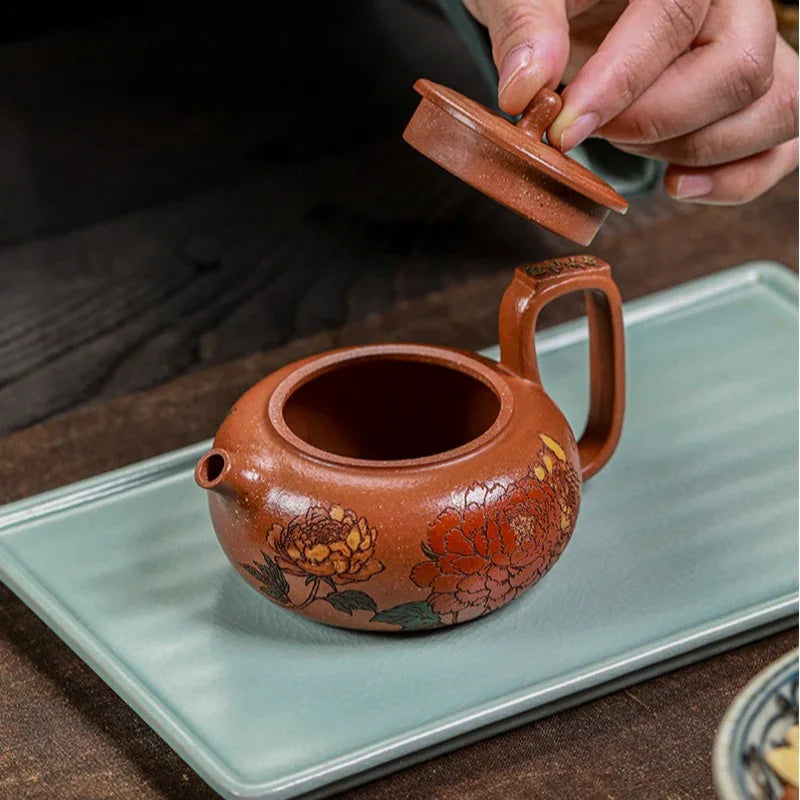 Teko Zisha Yixing Buatan Tangan Sepenuhnya [Guo Se Tian Xiang] (Jiang Po Ni - 180ml)