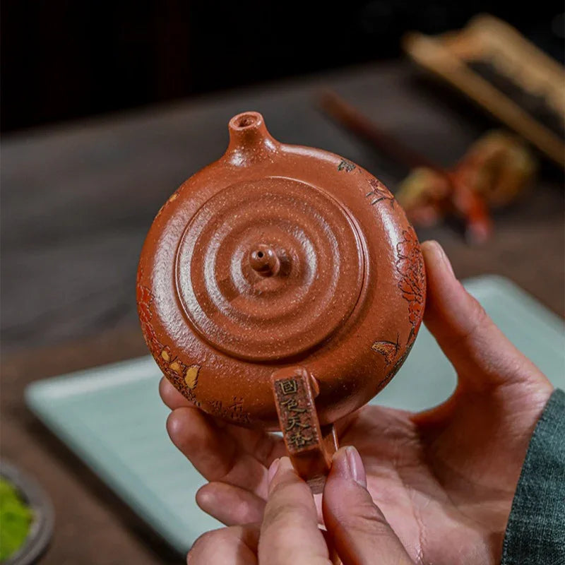 Teko Zisha Yixing Buatan Tangan Sepenuhnya [Guo Se Tian Xiang] (Jiang Po Ni - 180ml)