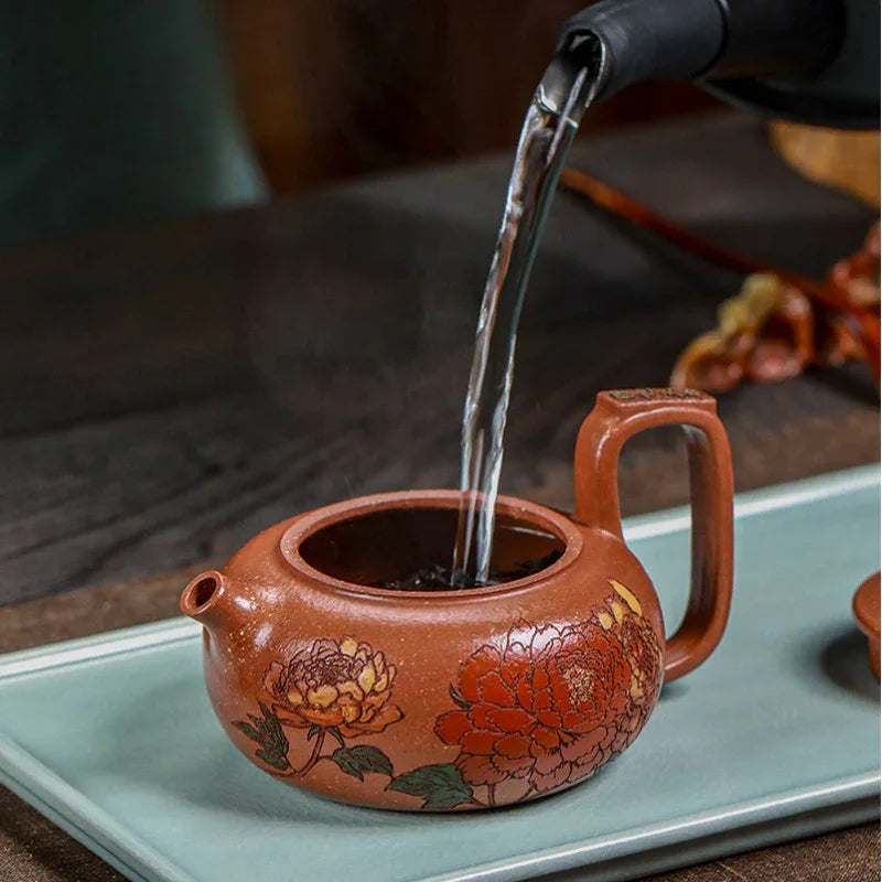 Teko Zisha Yixing Buatan Tangan Sepenuhnya [Guo Se Tian Xiang] (Jiang Po Ni - 180ml)