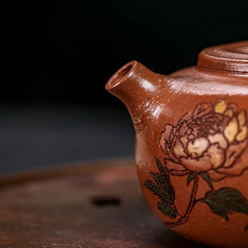 Teko Zisha Yixing Buatan Tangan Sepenuhnya [Guo Se Tian Xiang] (Jiang Po Ni - 180ml)