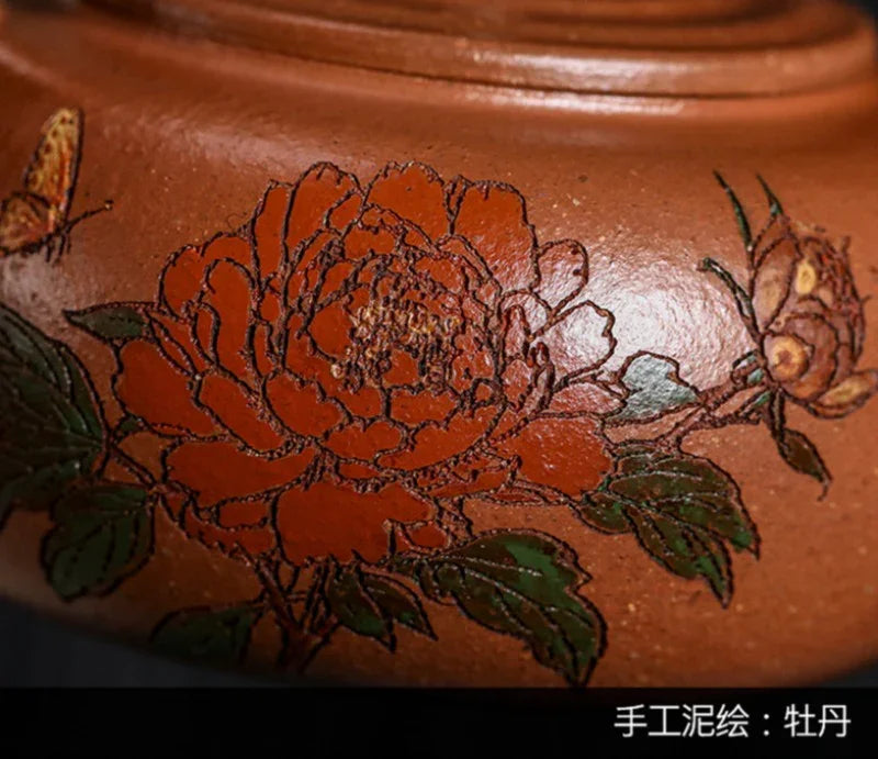 Teko Zisha Yixing Buatan Tangan Sepenuhnya [Guo Se Tian Xiang] (Jiang Po Ni - 180ml)