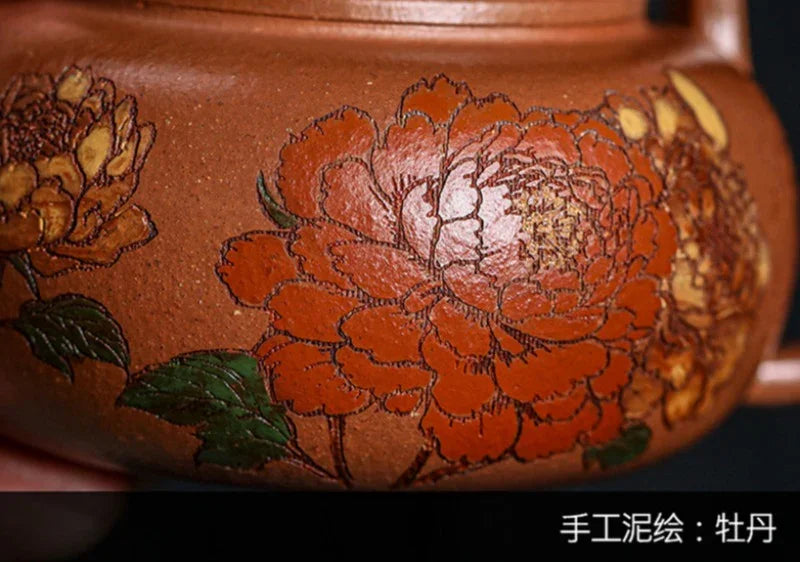 Teko Zisha Yixing Buatan Tangan Sepenuhnya [Guo Se Tian Xiang] (Jiang Po Ni - 180ml)