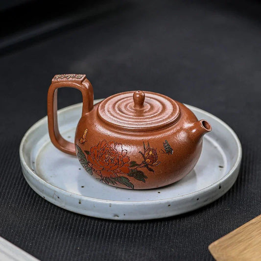 Teko Zisha Yixing Buatan Tangan Sepenuhnya [Guo Se Tian Xiang] (Jiang Po Ni - 180ml)