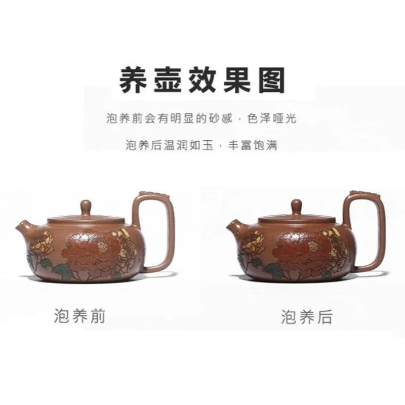 Teko Zisha Yixing Buatan Tangan Sepenuhnya [Guo Se Tian Xiang] (Jiang Po Ni - 180ml)