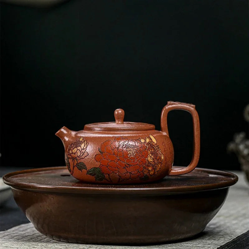 Teko Zisha Yixing Buatan Tangan Sepenuhnya [Guo Se Tian Xiang] (Jiang Po Ni - 180ml)