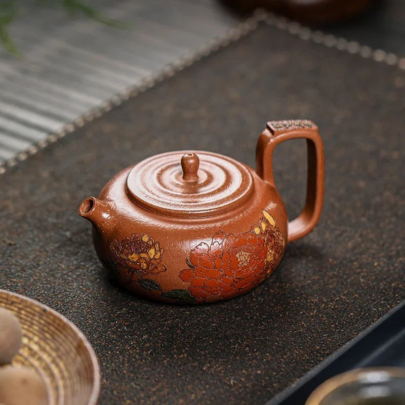 Teko Zisha Yixing Buatan Tangan Sepenuhnya [Guo Se Tian Xiang] (Jiang Po Ni - 180ml)