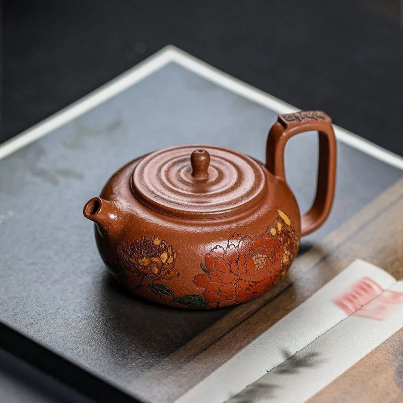 Teko Zisha Yixing Buatan Tangan Sepenuhnya [Guo Se Tian Xiang] (Jiang Po Ni - 180ml)