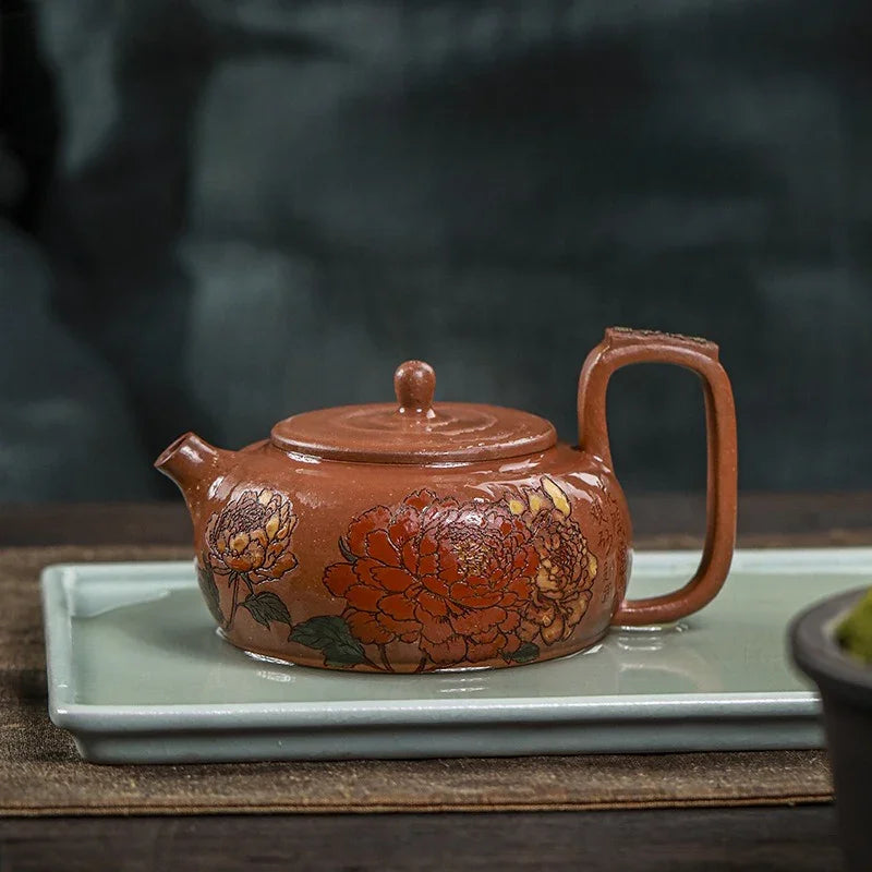 Teko Zisha Yixing Buatan Tangan Sepenuhnya [Guo Se Tian Xiang] (Jiang Po Ni - 180ml)
