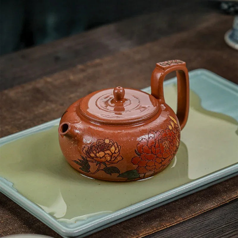 Teko Zisha Yixing Buatan Tangan Sepenuhnya [Guo Se Tian Xiang] (Jiang Po Ni - 180ml)
