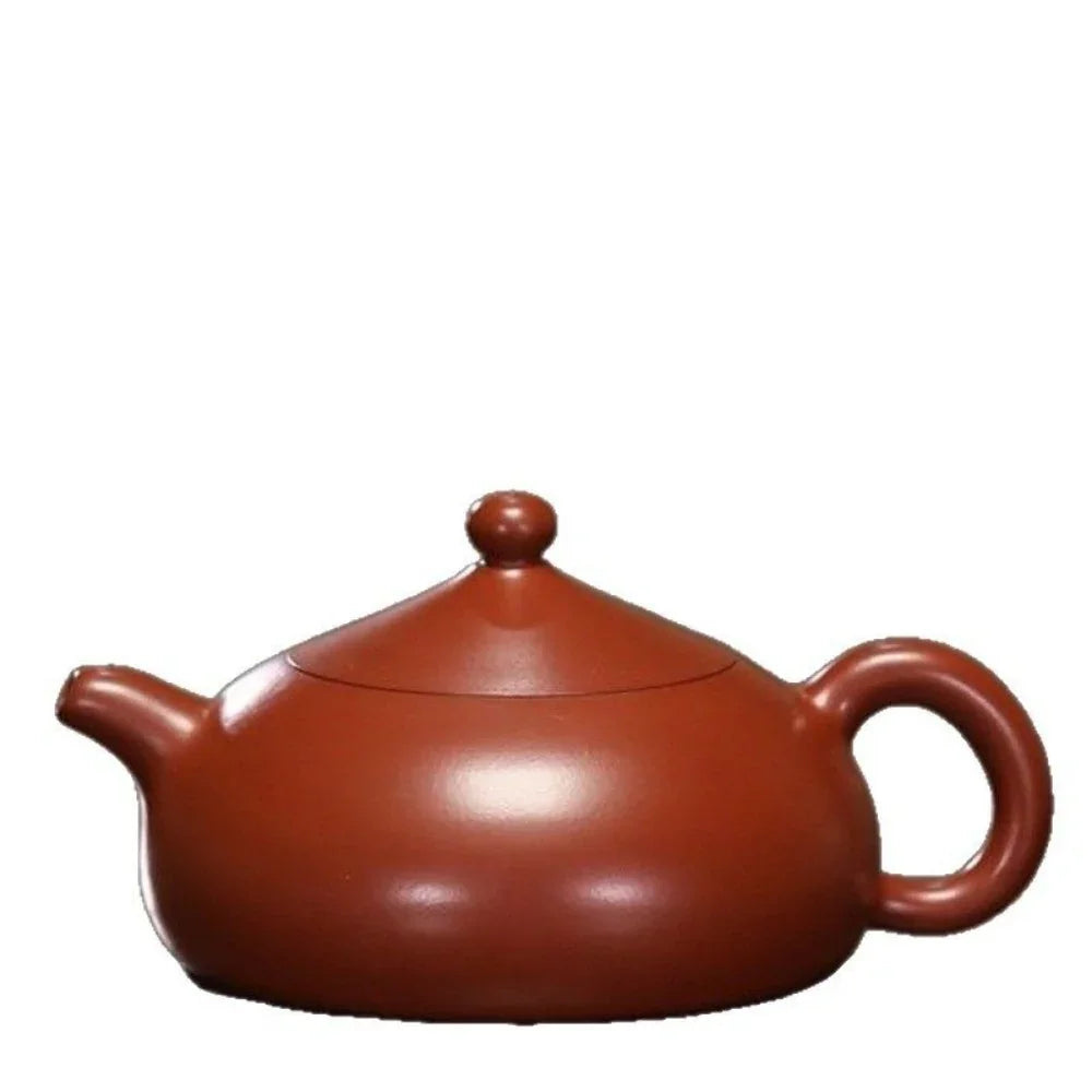Teko Yixing Zisha Buatan Tangan Sepenuhnya [Half Moon Pot] (Dahongpao - 170ml)