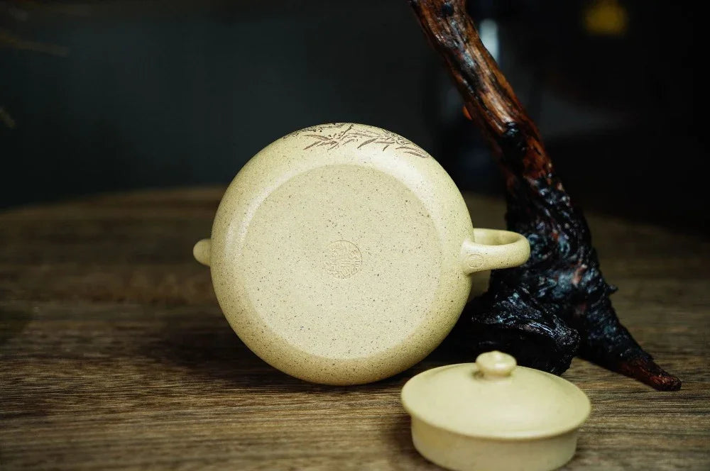 Full Handmade Yixing Zisha Teapot [Han Jiang Pot] (Bensan Lu Ni - 180ml) - YIQIN TEA HOUSE | yiqinteahouse.com | <200ml, full handmade zisha teapot, teapot, teaware