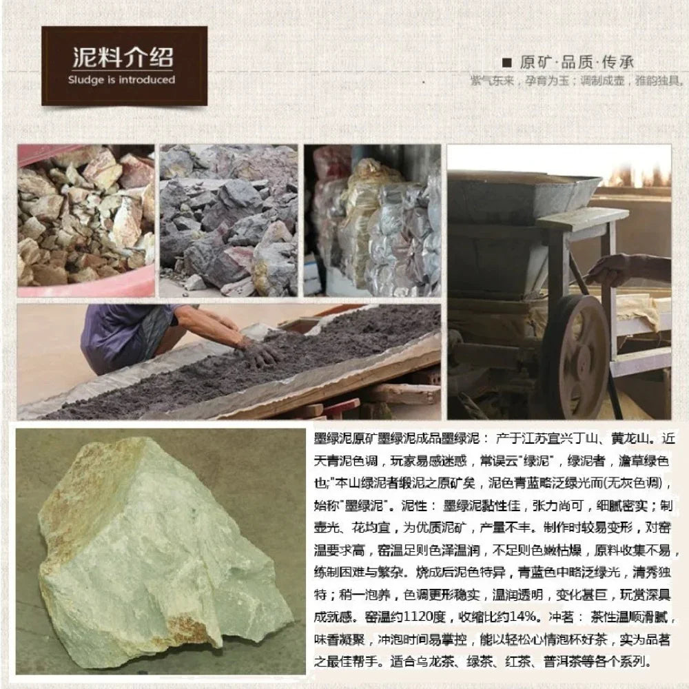 Full Handmade Yixing Zisha Teapot [Han Jiang Pot] (Bensan Lu Ni - 180ml) - YIQIN TEA HOUSE | yiqinteahouse.com | <200ml, full handmade zisha teapot, teapot, teaware