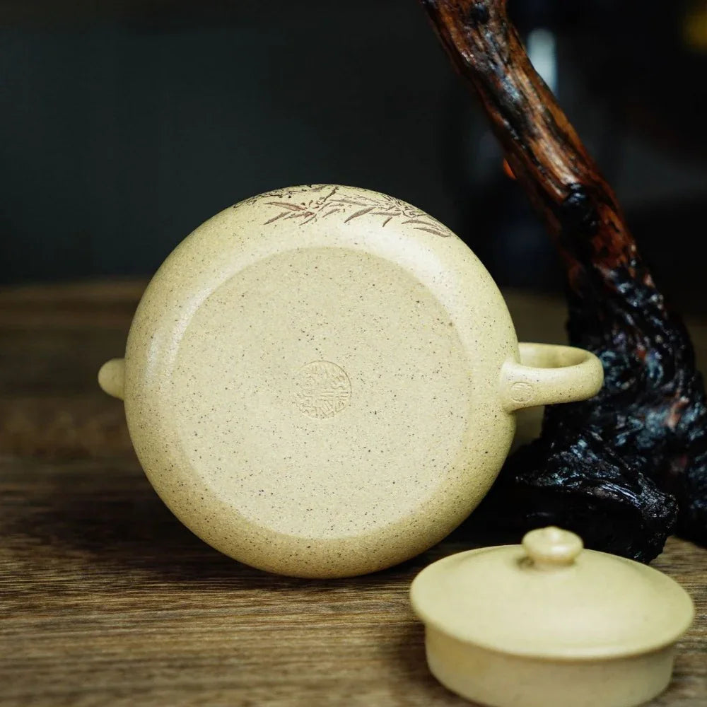 Full Handmade Yixing Zisha Teapot [Han Jiang Pot] (Bensan Lu Ni - 180ml) - YIQIN TEA HOUSE | yiqinteahouse.com | <200ml, full handmade zisha teapot, teapot, teaware