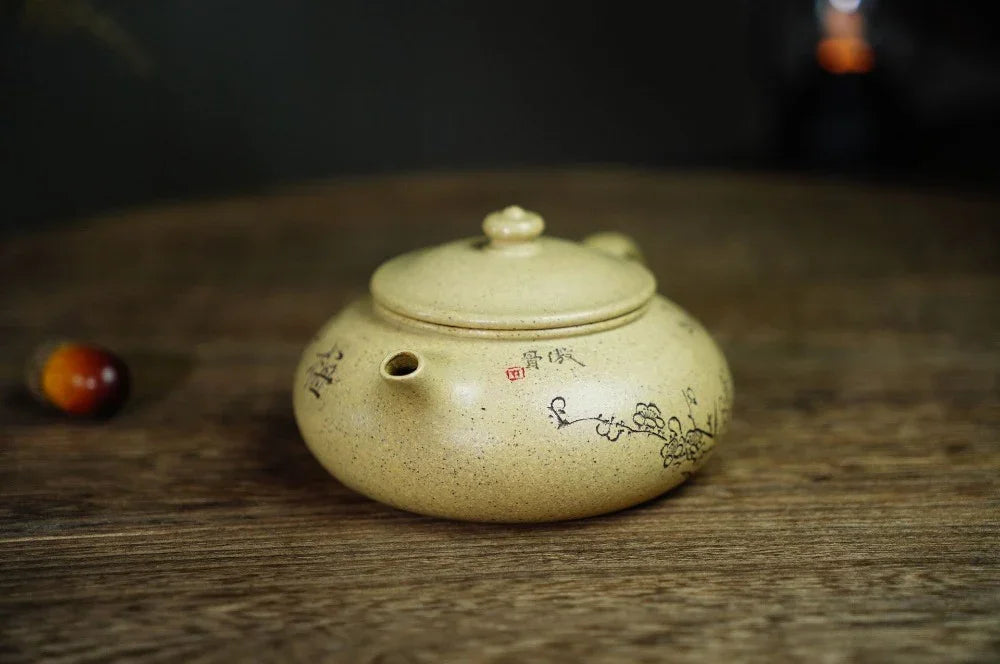 Full Handmade Yixing Zisha Teapot [Han Jiang Pot] (Bensan Lu Ni - 180ml) - YIQIN TEA HOUSE | yiqinteahouse.com | <200ml, full handmade zisha teapot, teapot, teaware