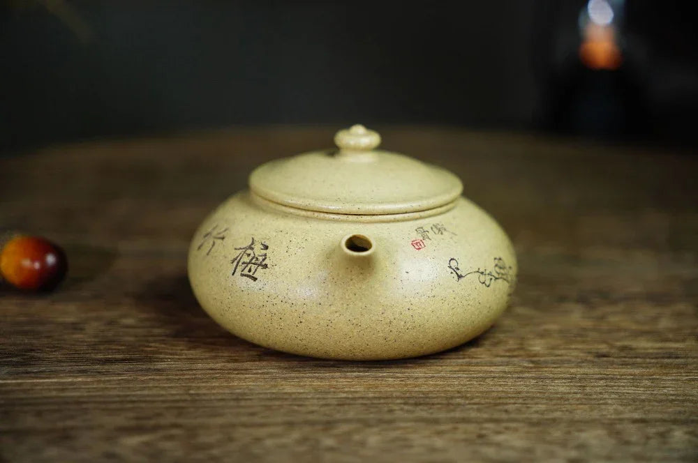 Full Handmade Yixing Zisha Teapot [Han Jiang Pot] (Bensan Lu Ni - 180ml) - YIQIN TEA HOUSE | yiqinteahouse.com | <200ml, full handmade zisha teapot, teapot, teaware