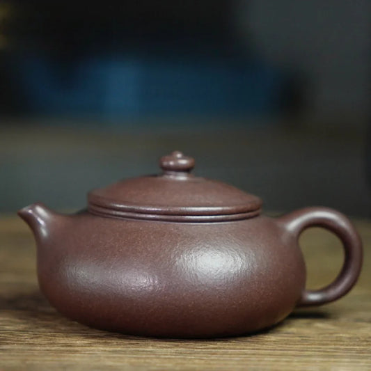 Full Handmade Yixing Zisha Teapot [Han Jiang Pot] (Zi Ni - 190ml) - YIQIN TEA HOUSE | yiqinteahouse.com | <200ml, full handmade zisha teapot, plain smooth, teapot, teaware