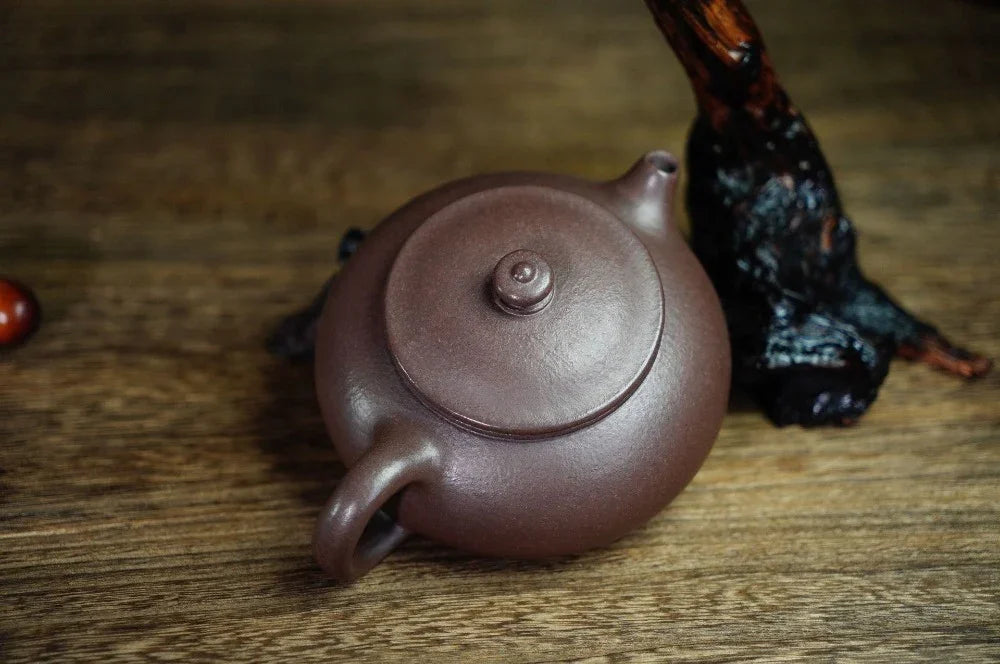 Full Handmade Yixing Zisha Teapot [Han Jiang Pot] (Zi Ni - 190ml) - YIQIN TEA HOUSE | yiqinteahouse.com | <200ml, full handmade zisha teapot, plain smooth, teapot, teaware