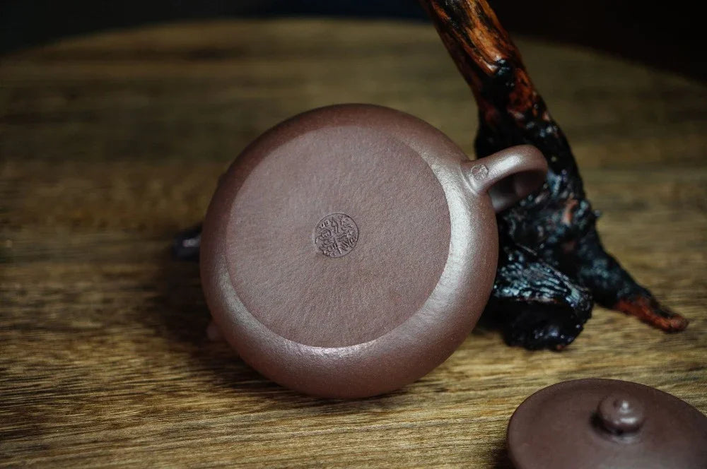 Full Handmade Yixing Zisha Teapot [Han Jiang Pot] (Zi Ni - 190ml) - YIQIN TEA HOUSE | yiqinteahouse.com | <200ml, full handmade zisha teapot, plain smooth, teapot, teaware