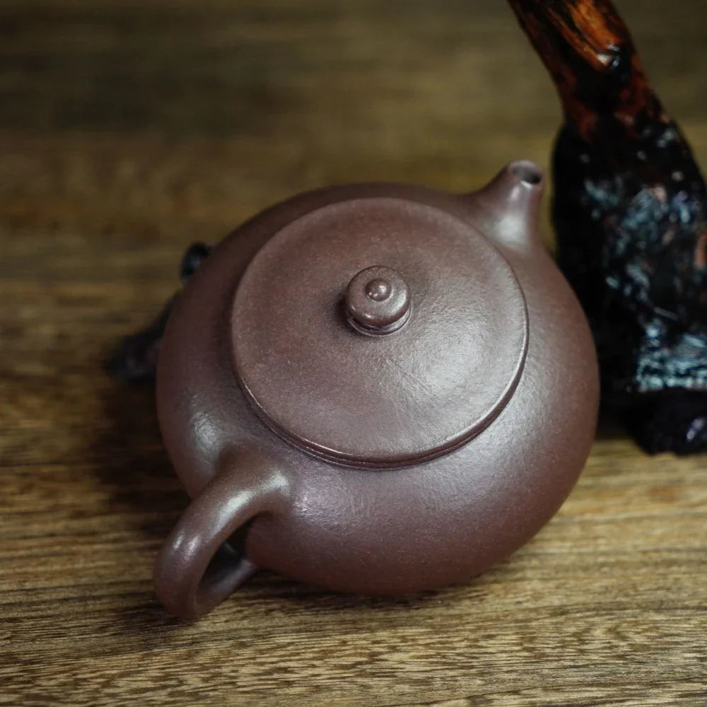 Full Handmade Yixing Zisha Teapot [Han Jiang Pot] (Zi Ni - 190ml) - YIQIN TEA HOUSE | yiqinteahouse.com | <200ml, full handmade zisha teapot, plain smooth, teapot, teaware