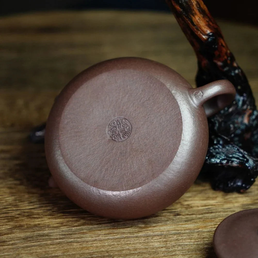 Full Handmade Yixing Zisha Teapot [Han Jiang Pot] (Zi Ni - 190ml) - YIQIN TEA HOUSE | yiqinteahouse.com | <200ml, full handmade zisha teapot, plain smooth, teapot, teaware