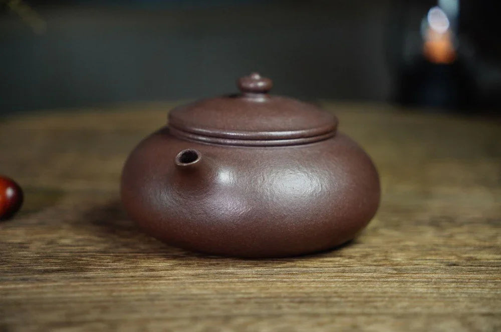 Full Handmade Yixing Zisha Teapot [Han Jiang Pot] (Zi Ni - 190ml) - YIQIN TEA HOUSE | yiqinteahouse.com | <200ml, full handmade zisha teapot, plain smooth, teapot, teaware