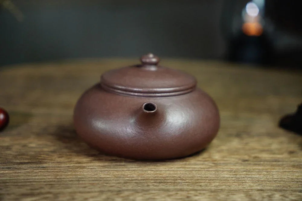 Full Handmade Yixing Zisha Teapot [Han Jiang Pot] (Zi Ni - 190ml) - YIQIN TEA HOUSE | yiqinteahouse.com | <200ml, full handmade zisha teapot, plain smooth, teapot, teaware