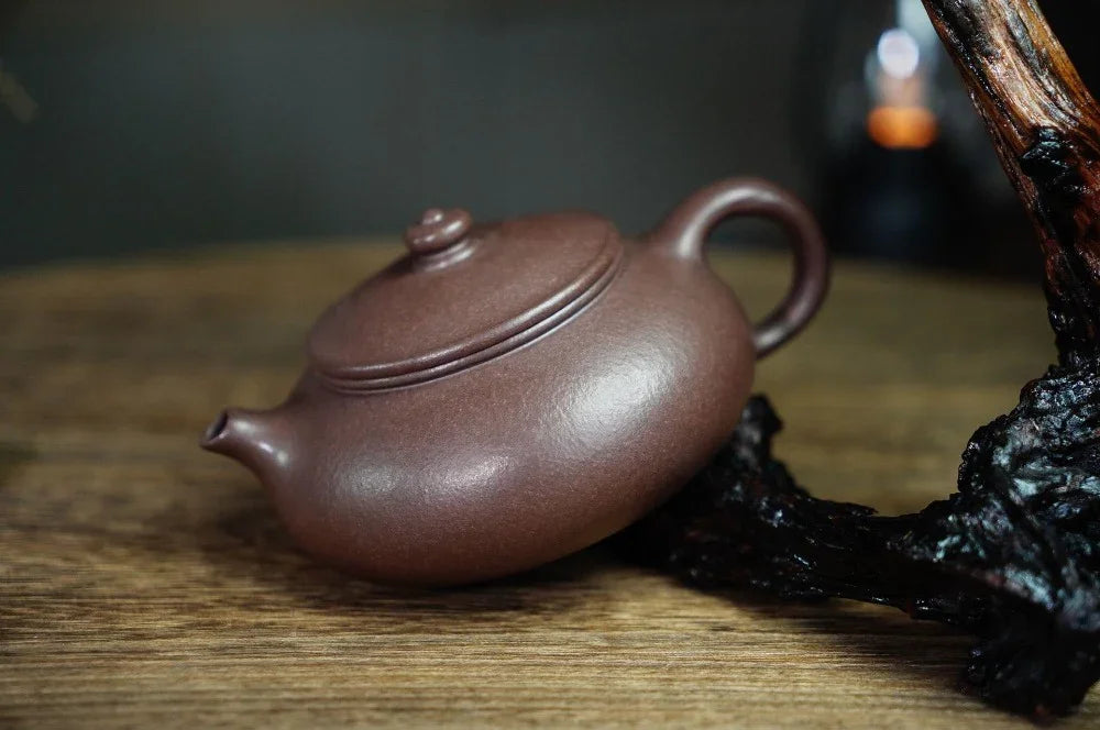 Full Handmade Yixing Zisha Teapot [Han Jiang Pot] (Zi Ni - 190ml) - YIQIN TEA HOUSE | yiqinteahouse.com | <200ml, full handmade zisha teapot, plain smooth, teapot, teaware