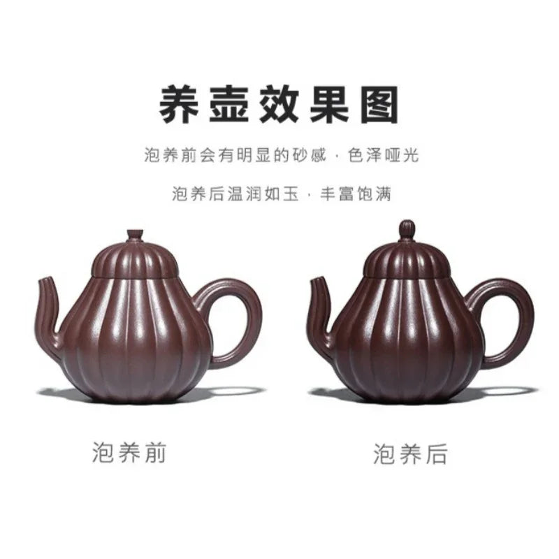 Full Handmade Yixing Zisha Teapot [Han Qing] (Zi Ni - 260ml)