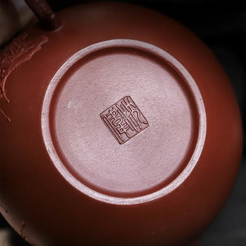 Théière Yixing Zisha entièrement faite à la main [Han Xiang] (Hong Pi Long - 350 ml)