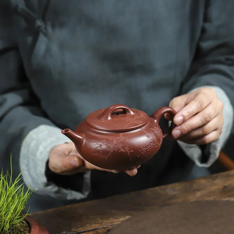 Théière Yixing Zisha entièrement faite à la main [Han Xiang] (Hong Pi Long - 350 ml)