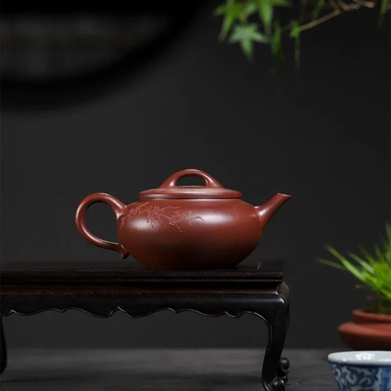 Théière Yixing Zisha entièrement faite à la main [Han Xiang] (Hong Pi Long - 350 ml)