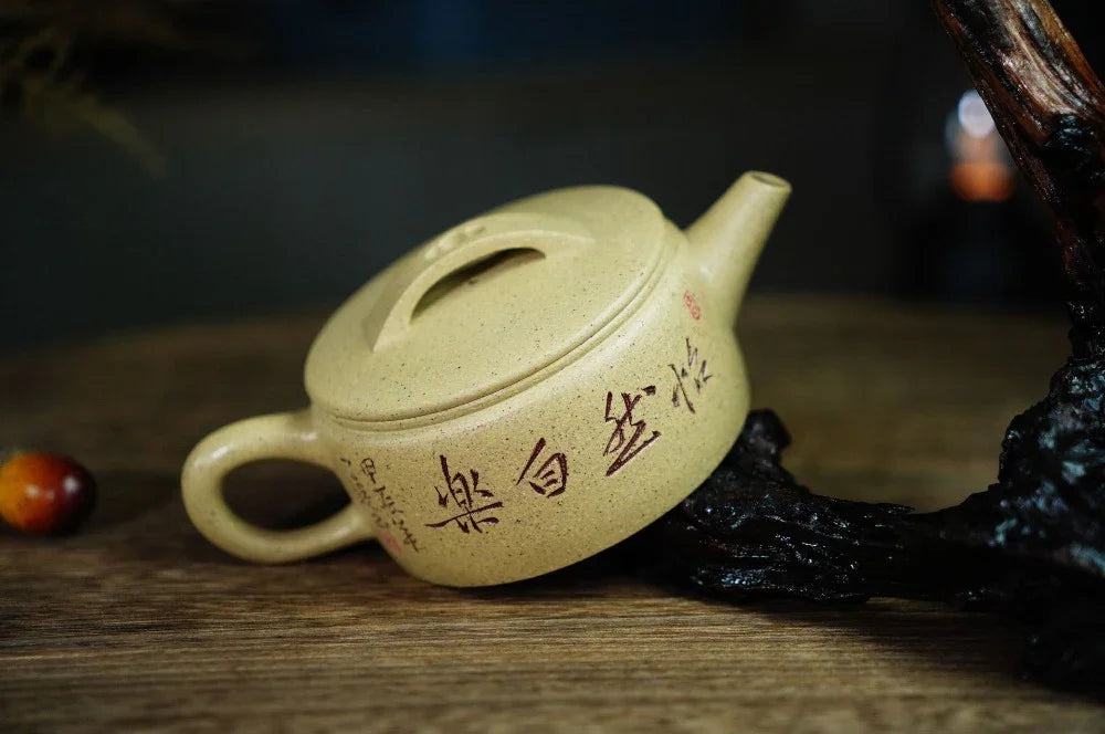 Full Handmade Yixing Zisha Teapot [Hanwa Pot] (Benson Lu Ni - 160ml) - YIQIN TEA HOUSE | yiqinteahouse.com | <200ml, full handmade zisha teapot, teapot, teaware